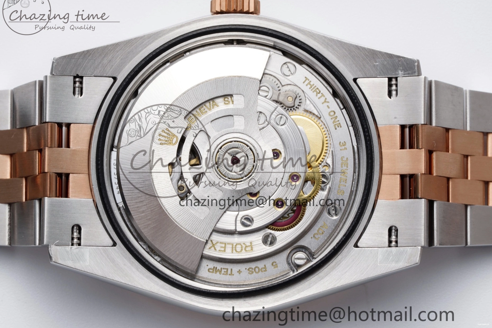 Gray Markers Bracelet Dial 126231 RG 36 DateJust JDF Plated Jubilee 904L RG Steel Roman V2 SS on 1218